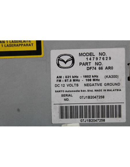 Radio CD wyświetlacz 14797629 Mazda 2 14797629