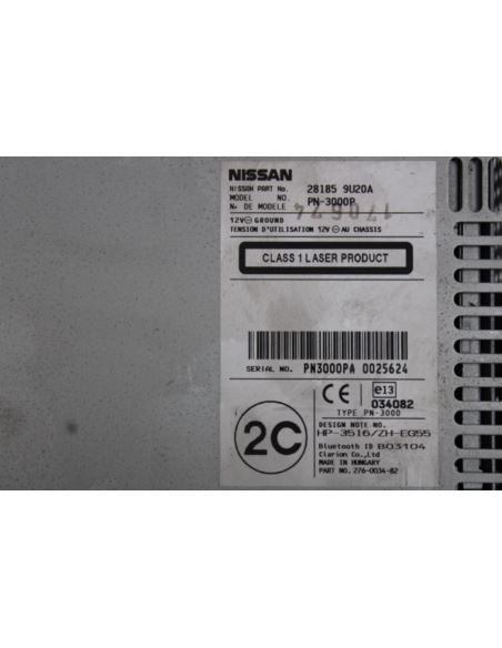 Radio CD 28185-9U20A Nissan Note 28185-9U20A