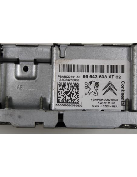Radio CD 96643698XT02 Citroen Peugeot 96643698XT02