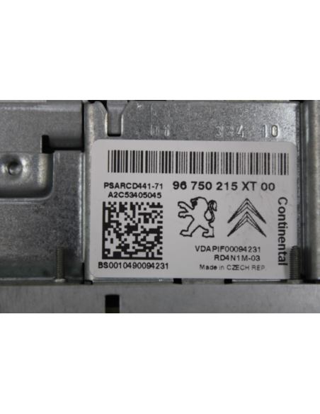 Radio CD 96750215XT00 Peugeot 207 96750215XT00