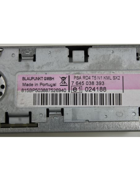 Radio CD 9664769977 Peugeot 2007 307 9664769977