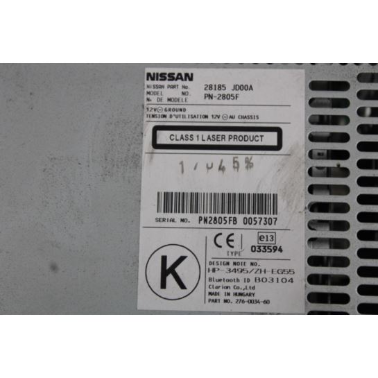 Radio CD AGC-0070RF Nissan QASHQAI AGC-0070RF