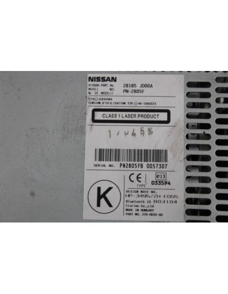 Radio CD AGC-0070RF Nissan QASHQAI AGC-0070RF