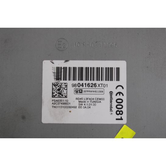 Radio CD 98041626XT01 Peugeot 3008 5008