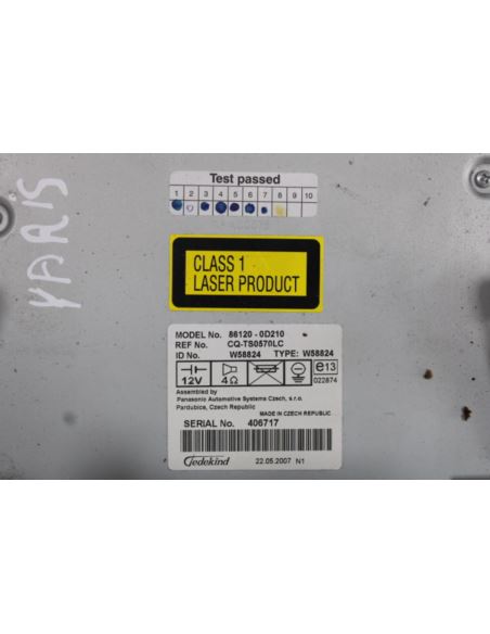 Radio CD Toyota Yaris 86129-0D210