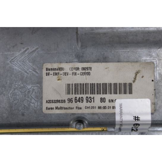 Wyświetlacz nawigacji 9664993180 Citroen C5