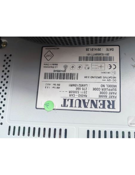 Panel kompletny radia 275108796R Renault Captur