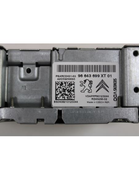 Radio CD 96643699XT01 Peugeot 207