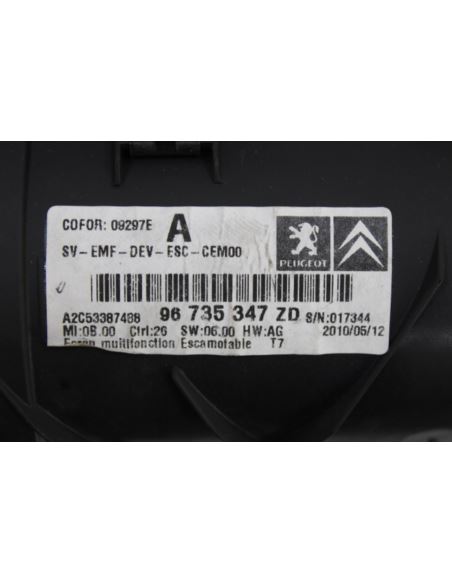 Wyświetlacz nawigacji 96735347ZD Peugeot 308 5008