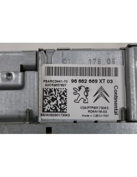 Radio CD 96662669XT03 Peugeot 207