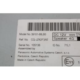 Radio CD 39101-68LB0 Suzuki Swift 2
