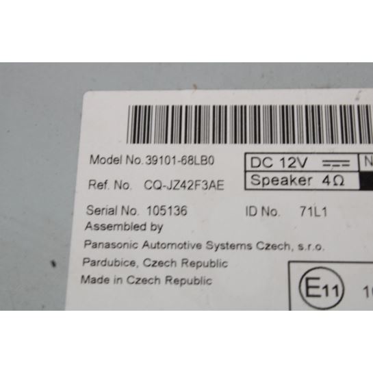 Radio CD 39101-68LB0 Suzuki Swift