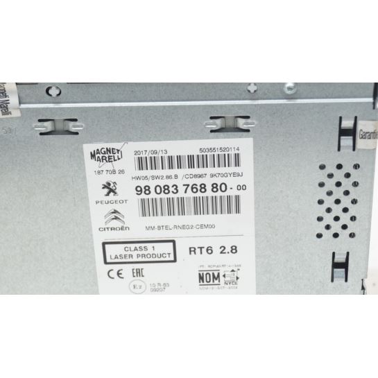 Radio nawigacja Citroen Peugeot 508 9808376880