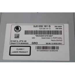 Radio CD MP3 Skoda Fabia Romster 5J0035161G 2