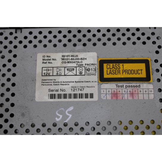Radio CD 39101-62J00-BZH Suzuki Swift