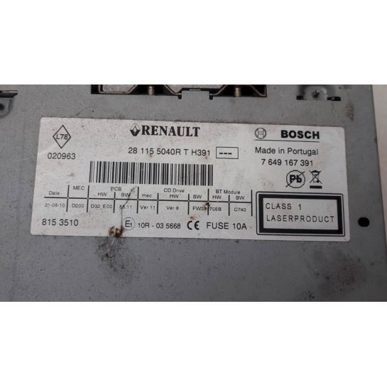 Radio CD 281155040R Renault Megane III